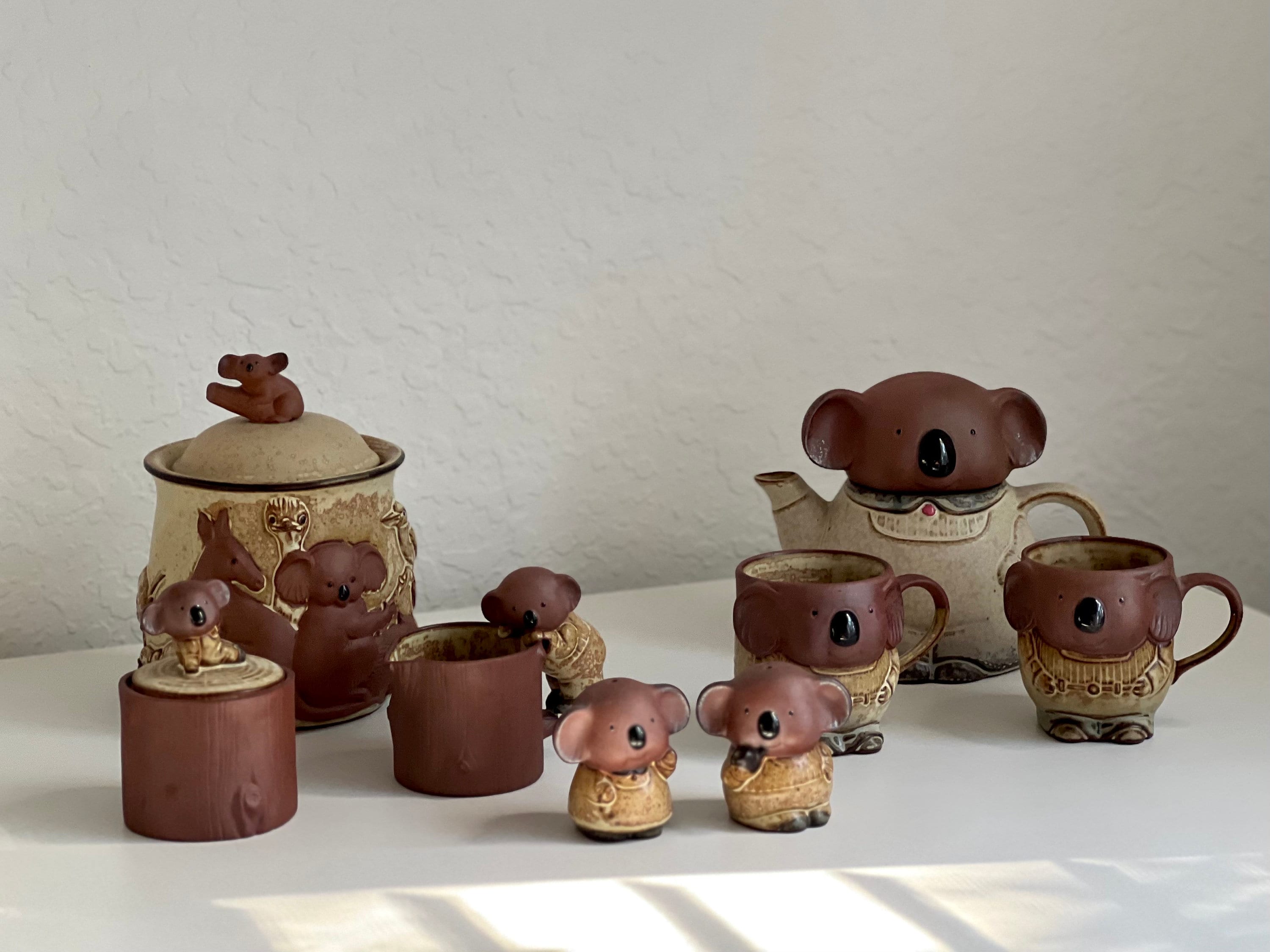 Vintage Gempo Pottery Koala Ceramic Mug Teapot Pitcher Sugar Vintage Gempo Pottery Koala Ceramic Mug Teapot Pitcher Sugar