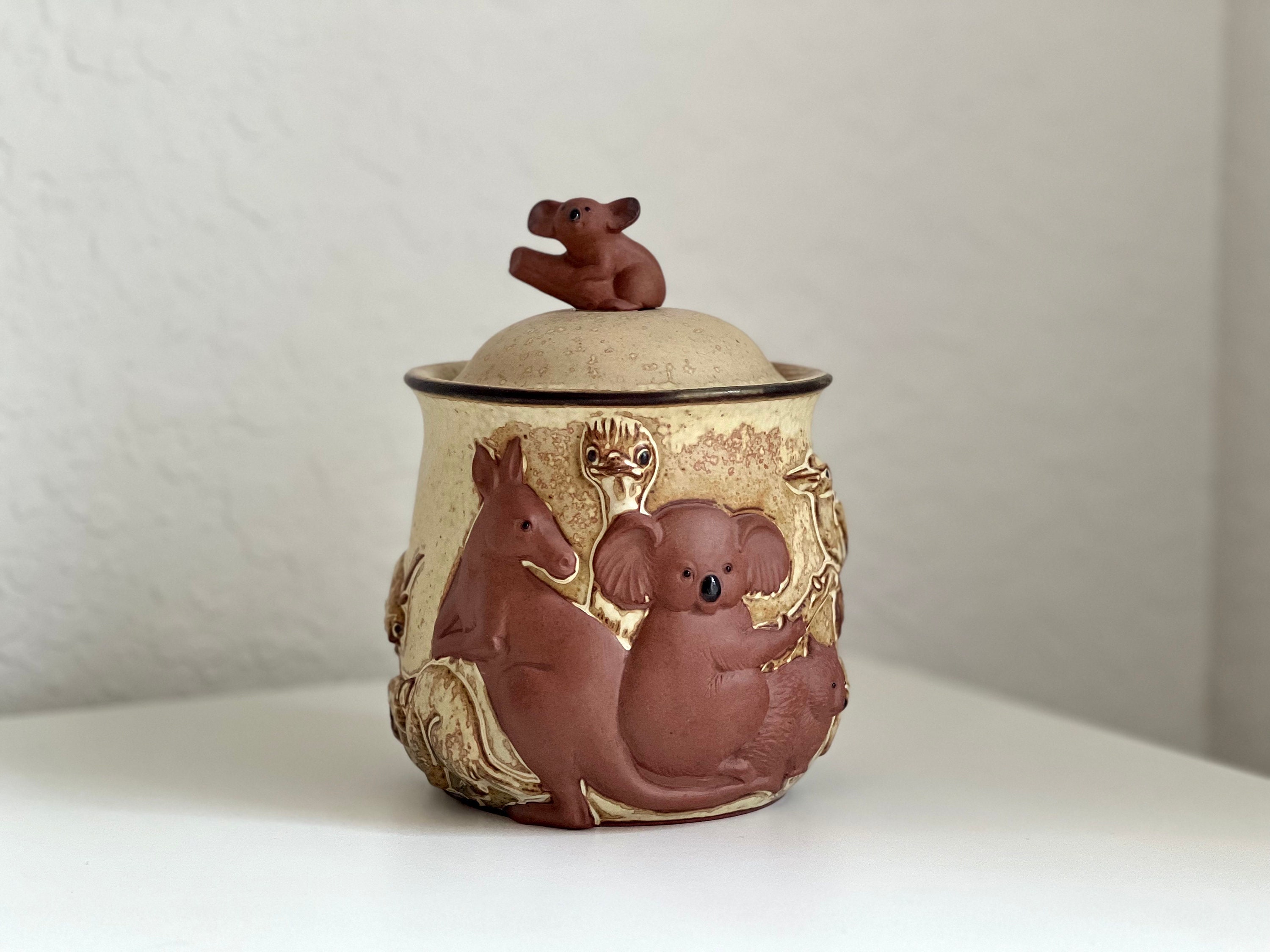 Vintage Gempo Pottery Koala Ceramic Mug Teapot Pitcher Sugar