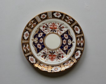 Plato antiguo de pan y mantequilla con diseño Imari de William Hutton, de Sutherland China