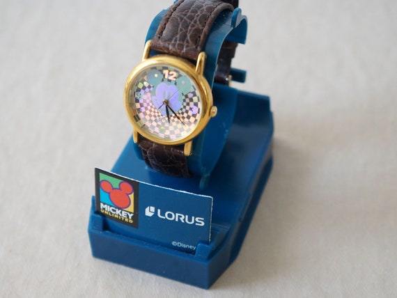 Rare Disney Mickey Mouse Lorus Lumibrite Watch V821-0270  display picture 2