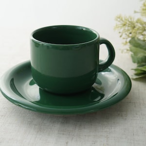 Grüne Wächtersbach West Germany Porzellan Tasse & Unterteller