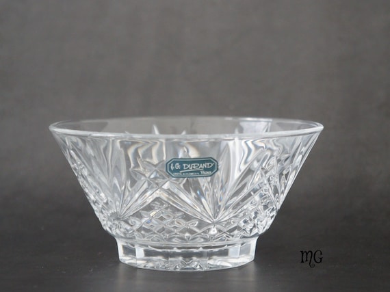 Vintage France JG Durand Crystal Bowl With Label - Etsy Hong