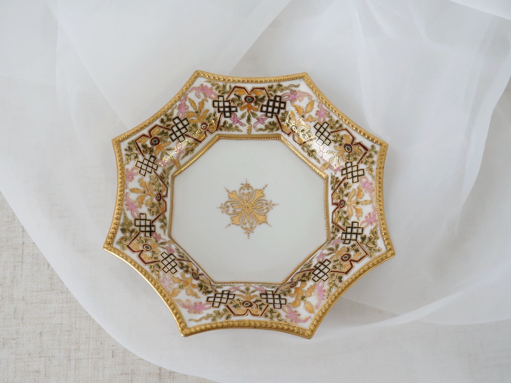 Vintage Japan Nippon RC Royal Crockery Hand Painted Fine China