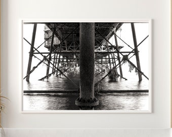 Eastbourne Pier Print: Coastal Architecture Seascape Photography