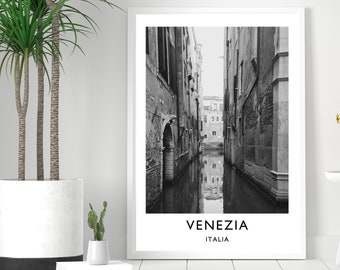 Venice Canal Giclée Print: Archival Fine Art Travel Poster