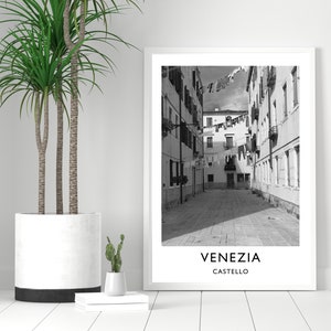 Castillo Venice / Venezia / Italy Souvenir / Venice Travel Poster / Venice Poster / Venetian Travel Gift
