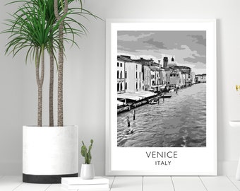 Venice Canal Art Print: Historic Italian Travel Poster