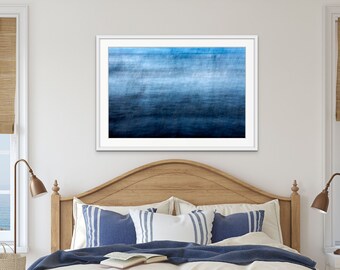 Blue Abstract Art Print: Cornish Seascape Photography