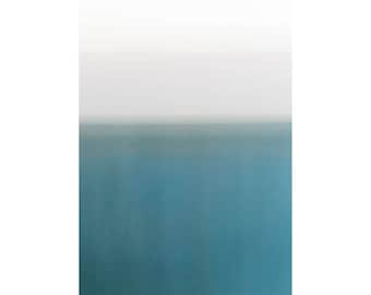 Blue Abstract Seascape Photograph: Coastal Fine Art Giclee Print