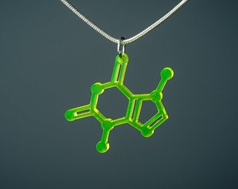 Small Chocolate Molecule Charm (theobromine)