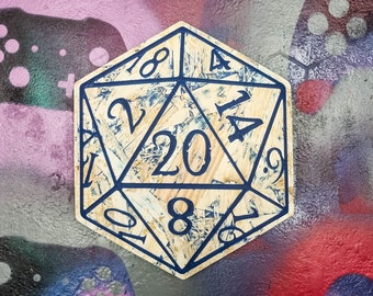 D20 Dice Sign - TTRPG DND