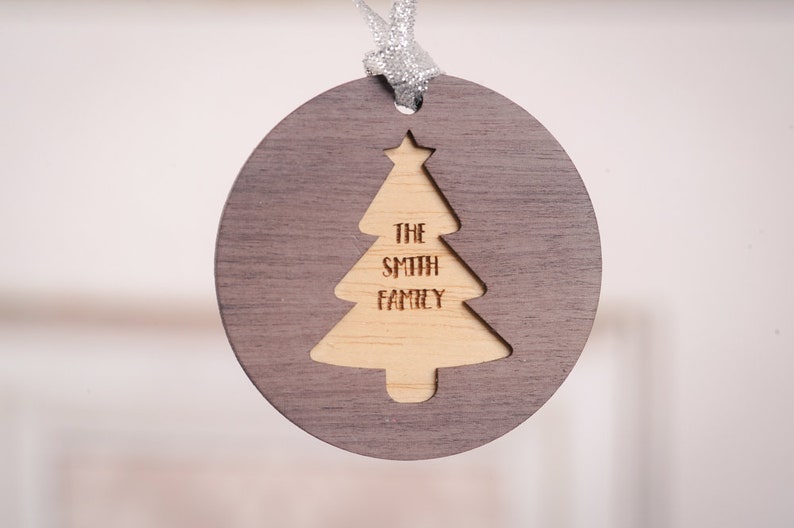 Personalised Christmas tree Decoration image 2