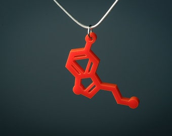 Serotonin Molecule Charm