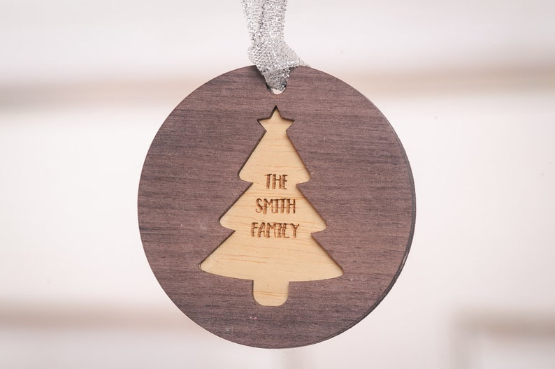 Personalised Christmas tree Decoration image 5