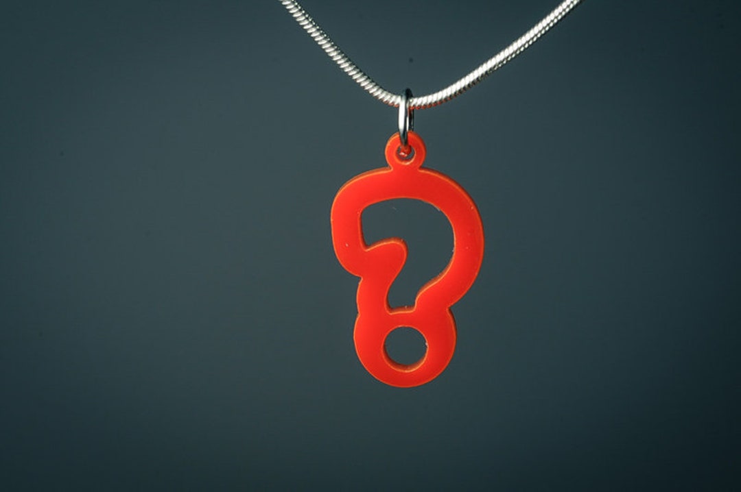 Question Mark Charm - Punctuation Pendant - Etsy