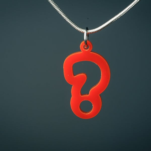 Question Mark Necklace Etsy UK