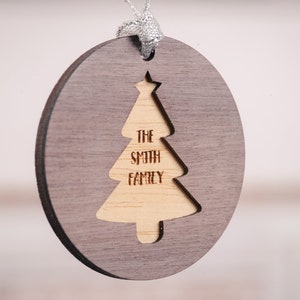 Personalised Christmas tree Decoration image 6