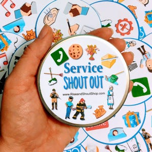 SERVICE KINDNESS Shout Out Game; Spot the Match; Character Education; Family Game, Church, Scouts, School, Service Ideas, Kindness Ideas