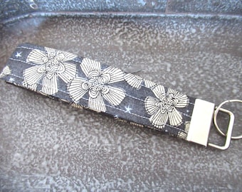 Key Fob Wristlet, Floral Wristlet Keychain, Halloween Key Fob, Keychain Wristlet, Halloween Wristlet Keychain, Goth Key Fob
