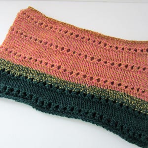 Earthtone Scarf, Knit Scarf, Infinity Scarf, Colorful Scarf, Gift for Friend, Gift under 15, Orange Scarf, Green Scarf, Everyday Scarf