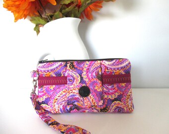 Phone Wristlet, Wristlet Wallet Purse, Paisley Wristlet Wallet, Wristlet, Women's Wristlet, Wristlet Clutch, Zipper Wallet, Travel Wallet