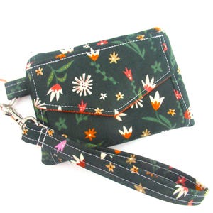 Cartera de identificación de pulsera, cartera de llavero, cartera de llavero floral, cartera de pulsera, cartera de cordón, regalo de graduación, pulsera de llavero de identificación, Boho