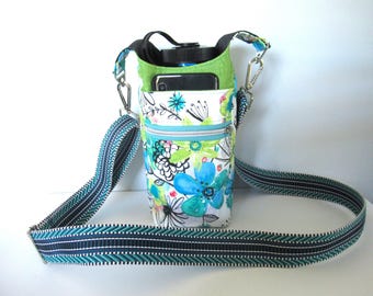 Water Bottle Sling, Water Bottle Bag, Water Bottle Crossbody, H20go Bag, Hiking Crossbody, Drink Bag, Drink Holder, Water Bottle Holder