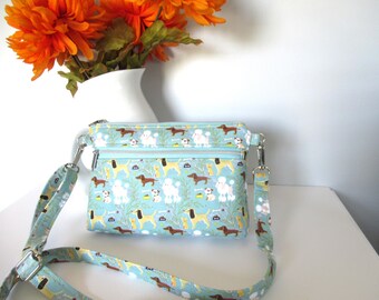 Small Crossbody Bag, Dog Purse, Crossbody Purse with Adjustable Strap, Fabric Purse, Small Purse, Small Crossbody Fabric Purse