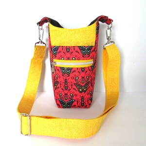 Water Bottle Sling, Water Bottle Bag, Water Bottle Crossbody  H20go Bag, Hiking Crossbody, Drink Bag, Drink Holder, Drink Sling Gift for Mom