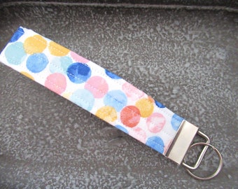 Polka Dot sleutelhanger, Polka Dot pols Lanyard, sleutelhanger, cadeau voor collega, sleutelhanger schoudertasje, cadeau voor vriend, kous Stuffer onder de 5