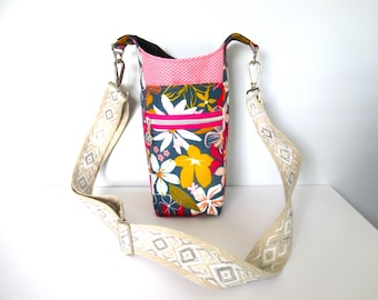 Water Bottle Sling, Water Bottle Bag, Water Bottle Crossbody, H20go Bag, Hiking Crossbody, Drink Bag, Drink Holder, Water Bottle Holder