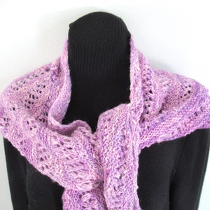 Purple Shawl, Purple Scarf, Purple Wrap, Purple Triangle Shawl, Lacey Shawl, Triangle Scarf, Christmas Gift for Mom, Formal Shawl