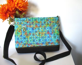 Large Crossbody Purse, Crossbody Bag, Travel Crossbody Purse, Unique and Fun Purse, Bright Purse, Day Bag, Fabric Crossbody Purse
