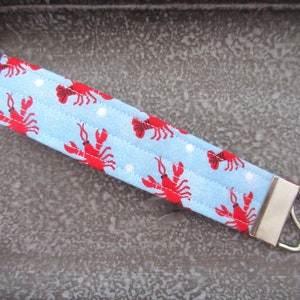 Wrist Lanyard, Lobster Wristlet Keychain, Lobster Key Fob, Gift for Coworker, Keychain Wristlet, Lobster Wristlet, Lobster Gift