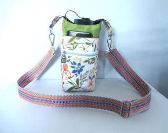 Water Bottle Sling, Water Bottle Bag, Water Bottle Crossbody, H20go Bag, Hiking Crossbody, Drink Bag, Drink Holder, Water Bottle Holder