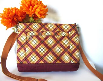 Large Crossbody Purse, Crossbody Bag, Travel Crossbody Purse, Unique and Fun Purse, Bright Purse, Day Bag, Fabric Crossbody Purse