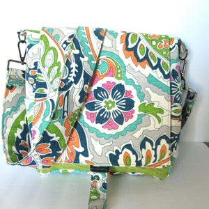 Canvas Messenger Bag, Crossbody Bag, Shoulder Bag, Travel Bag, Day Bag, Hiking Bag, Bright Canvas Bag, Geocaching Bag, Gift for Friend