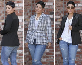 Simplicity 1066 Size 6-14 or 16-24 Mimi Style Misses Lined Jacket Sewing Pattern / Uncut/FF