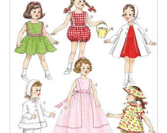 Butterick 6149 Sewing Pattern to MAKE Retro /'46 Doll Clothes for 18 inch Dolls