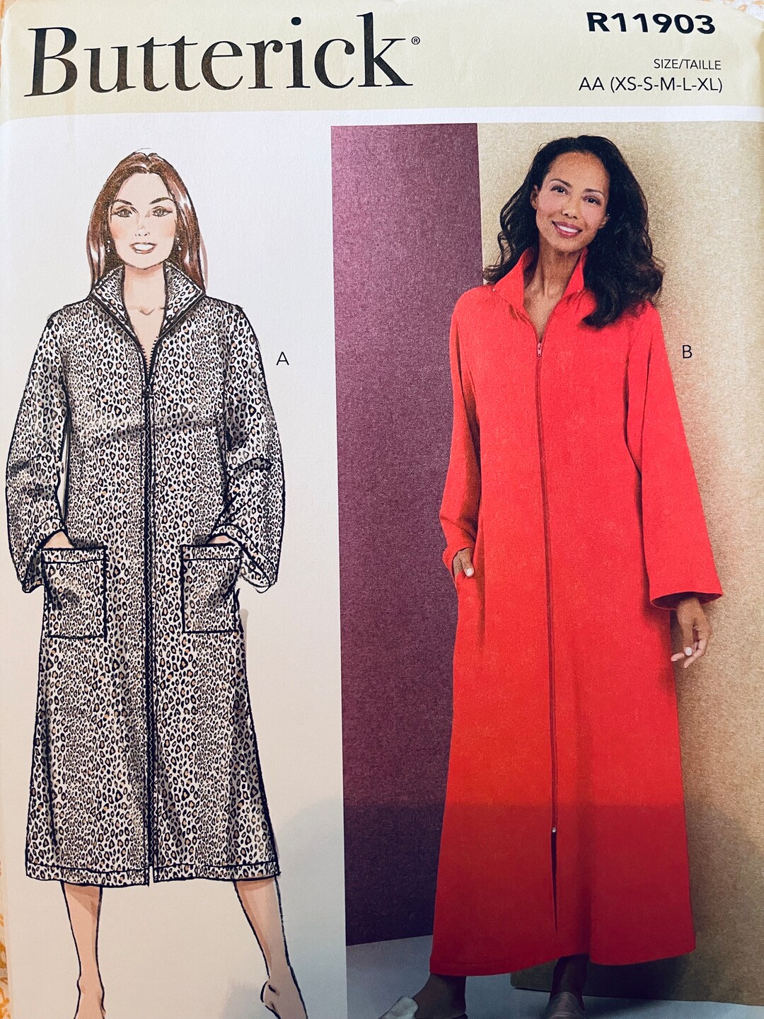 Butterick B6967 - R11903 Sewing Pattern - Misses and Women's Robe ...