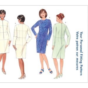 Butterick b5628 B5627 women's fitting shell and dress sewing pattern / uncut ff