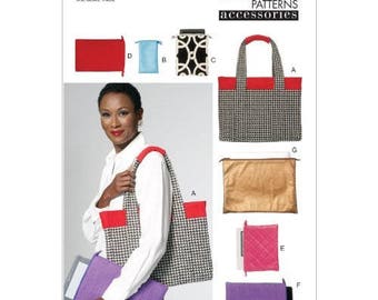 Vogue V8802 Tote and Electronic Device Cases Sewing Pattern / Uncut/FF