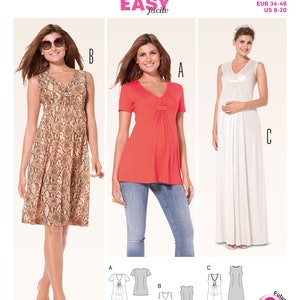Burda 6956 Sewing Pattern -misses Maternity Wear - Size 8-20 - Etsy
