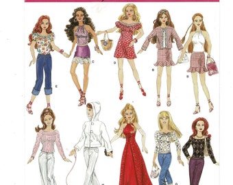 Simplicity 4702 doll clothing for 11 1/2" dolls sewing pattern