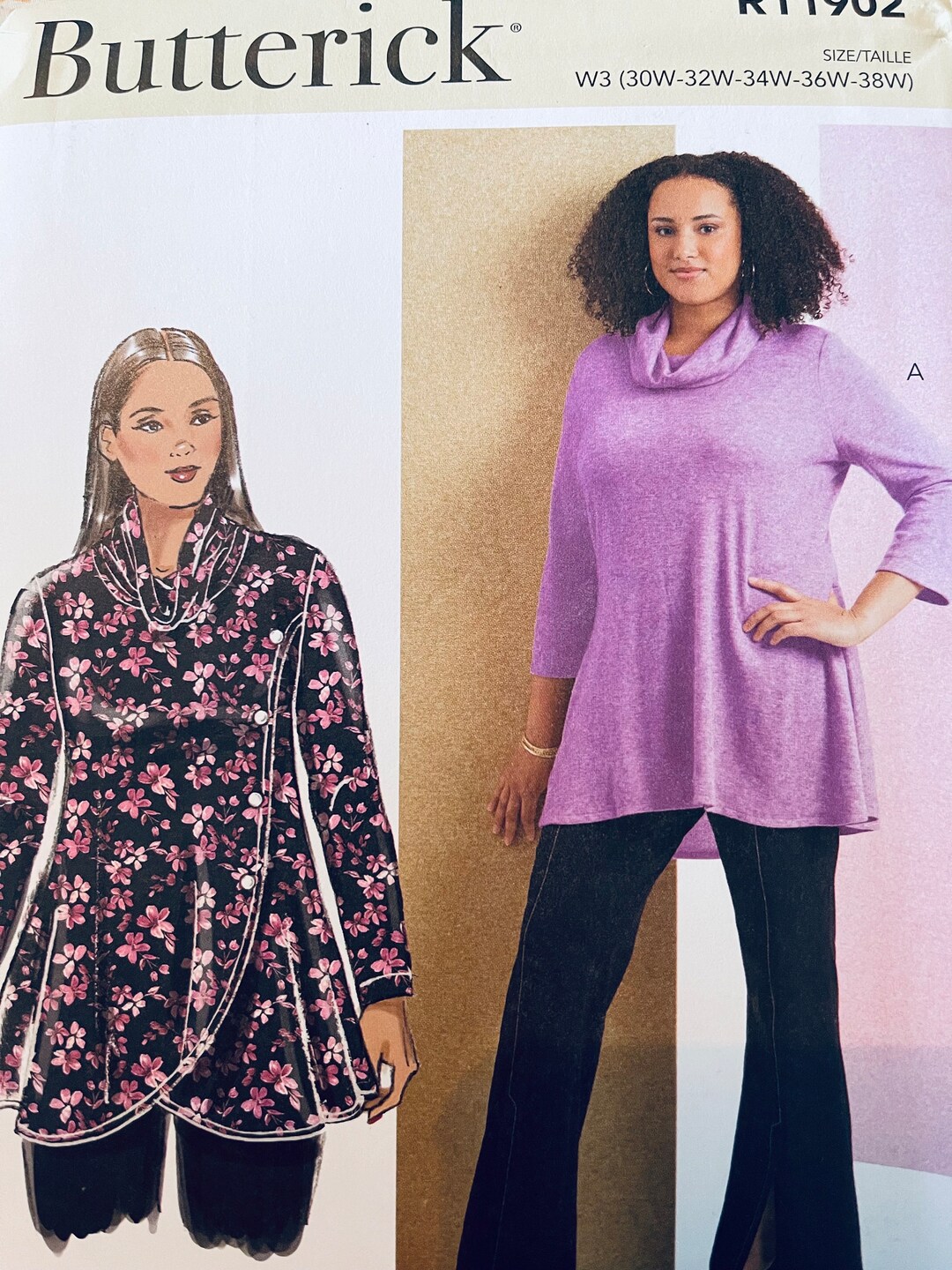 thumbnail image 2 of Butterick B5855 Misses' Tunic & Belt Sewing Pattern - Size Y (XS-S-M) 2 of 10