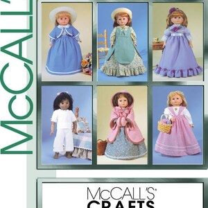 Mccall&#39;s 2609 ~ 18&quot; doll clothes sewing pattern/ uncut ff