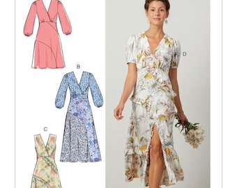McCall's M7894 Size 6-14 or 14-22, Misses' Dresses with Lined Bodice Sewing Pattern / Uncut/FF
