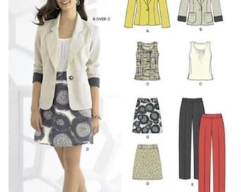 New Look 6035 Sewing Pattern - Misses Jackets, Tops, Skirts and Pants -Size 4-16/Uncut