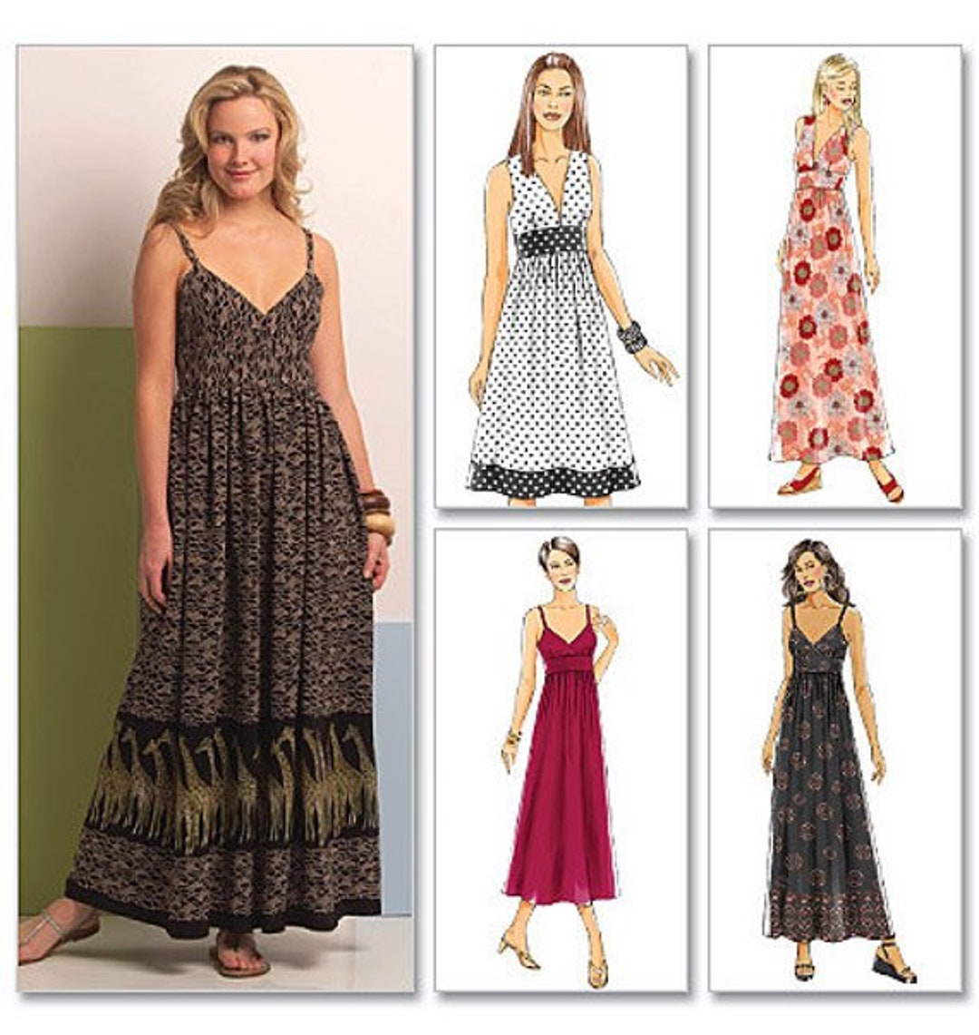 Butterick B5181 Misses Sleeveless Dresses Sewing Pattern Size 8-14 or ...