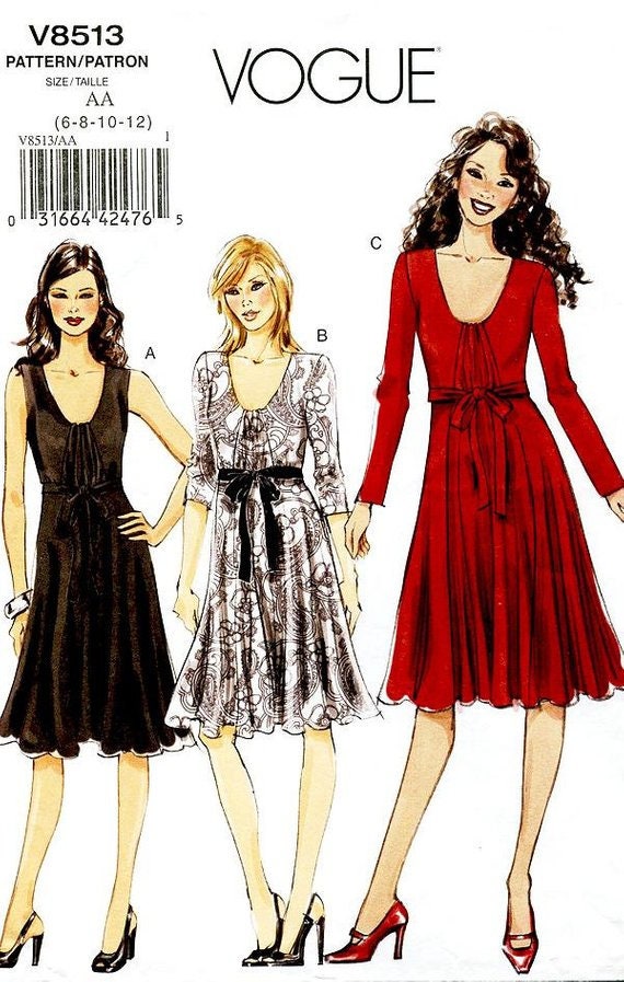 open lace back dress Amazon.com: Vogue Patterns V8020 Misses' Petite Dress and Belt, Size D  (12-14-16) : Arts, Crafts & Sewing